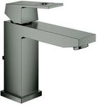 Grohe Eurocube Waschtischarmatur 23445AL0 M-Size, mit Ablaufgarnitur, hard graphite