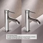 Keuco IXMO Soft Waschtischarmatur 59502012000 Ausladung 114mm, mit Ablaufgarnitur,