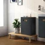 VitrA Sento Halbhochschrank 60884 40 x 29,5 x 56 cm, Anthrazit Matt, Dekor, 1...