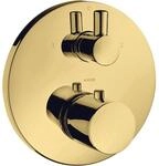 hansgrohe Axor Uno Fertigmontageset 38720990 Unterputz-Thermostat, mit Ab- und
