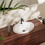 hansgrohe Xuniva Einbauwaschtisch 61060450 550x450mm, mit Hahnloch, mit...