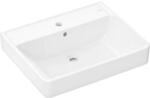 hansgrohe Xanuia Q Waschtisch 60243450 600x480mm, mit Hahnloch/&Uuml;berlauf,