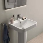 Ideal Standard i.life B Waschtisch T533701 ohne Hahnloch, mit &Uuml;berlauf, 50 x...