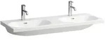 Laufen Lua Doppel-Waschtisch H8140810001091 120x46cm, unterbauf&auml;hig, wei&szlig;, mit