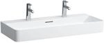 LAUFEN Val Waschtisch H8162877571071 95 x 42 cm, wei&szlig; matt, 2 Hahnl&ouml;cher und