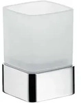 Emco Loft Glashalter Standmodell 052000101 chrom, Kristallglas satiniert