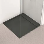 Ideal Standard Ultra Flat S i.life Brausewanne T5227FV 90 x 90 x 3,2 cm, Schiefer,