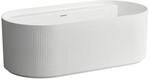 LAUFEN Sonar freistehende Oval-Badewanne H2213420000361 mit Hahnloch,...