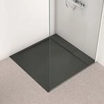 Ideal Standard Ultra Flat S i.life Brausewanne T5234FV 100 x 100 x 3,2 cm, Schiefer,