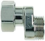 Heimeier S-Anschluss 1351-02.362 G 3/4 IGxG 3/4 AG, Messing vernickelt