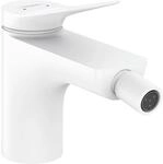 hansgrohe Vivenis Bidetarmatur 75200700 mit Zugstangen-Ablaufgarnitur, mattwei&szlig;