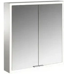 Emco prime Aufputz-Lichtspiegelschrank 949706261 600x700mm, 2-t&uuml;rig,