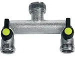 Ewuaqua Zwei-Wege-Verteiler 73469C 3/4", verchromt