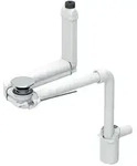 Geberit Clou Waschbeckenablauf 152059211 &Oslash; 40 mm, Raumsparmodell, mit