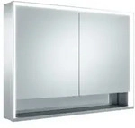 Keuco Royal Lumos Spiegelschrank 14308171304 1050x735x165mm, silber-eloxiert,