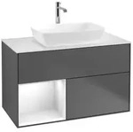 Villeroy und Boch Finion Waschtischunterschrank F771GFGK 100cm, Abdeckplatte...