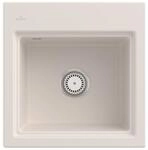 Villeroy und Boch Subway Style 50 S Einbausp&uuml;le 331500KR Sp&uuml;lbecken, 500 x 510 mm,