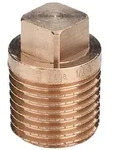 Viega Stopfen 266622 R 1, Rotguss, Vierkant