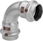 Viega Temponox Bogen 809676 35 mm, 90Grad, Stahl, nicht rostend, SC-Contur