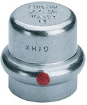 Viega Prestabo Verschlusskappe 643591 18 mm, Stahl unlegiert, verzinkt,...
