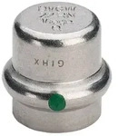 Viega Sanpress Inox Verschlusskappe 452889 28mm, Stahl nichtrostend, SC-Contur