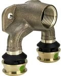 Viega Raxofix Doppelwandscheibe 645953 16mmxRp 1/2x20mm, Siliziumbronze, mit
