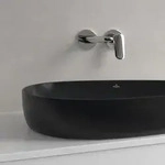 Villeroy und Boch Antao Aufsatzwaschtisch 4A7465R7 65x40 cm, asymmetrisch, ohne