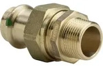 Viega Sanpress Verschraubung 283377 18 mm x R 3/4, Rotguss oder Siliziumbronze,