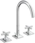 Ideal Standard Joy Neo 3-Loch-Waschtisch-Armatur BD143AA Kreuzgriffe, Ausladung