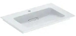 Geberit One M&ouml;bel-Waschtisch 505004001 75 cm, Hahnloch mittig, ohne &Uuml;berlauf, wei&szlig;