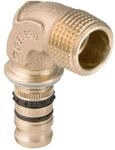 Geberit Mepla &Uuml;bergangsbogen 602253005 &Oslash; 20mmxR 3/4, Rotguss, 90Grad, mit AG