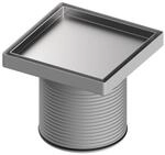 TECEdrainpoint S Rostrahmen 3660011 142x142mm, Edelstahl, Design plate