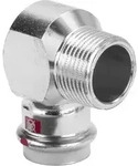 Viega Prestabo Winkel 559540 22 mm x R 3/4, 90Grad, Stahl unlegiert, SC-Contur