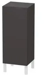 Duravit L-Cube Halbhochschrank LC1189R8080 individual, T&uuml;r rechts, graphit supermatt