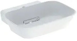 Geberit One Aufsatz-Waschtisch 505053001 50cm, Schalenform, Hahnloch mittig, ohne