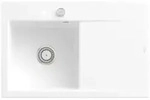 Villeroy und Boch Subway Style 45 Einbausp&uuml;le 334802RW links, mit Ablaufgarnitur,