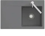 Villeroy und Boch Subway Style 45 Flat Fl&auml;chenb&uuml;ndige Sp&uuml;le 33472FKG rechts, mit