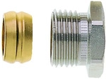 Heimeier Klemmverschraubung 2201-16.351 Rp 1/2, &Oslash; 16mm, Messing vernickelt
