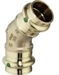 Viega Sanpress Bogen 112004 22 mm, 45&deg;, mit SC-Contur, Rotguss oder Siliziumbronze