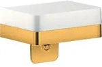 hansgrohe Axor Lotionspender 42819990 mit Ablage, Glas, polished gold optic