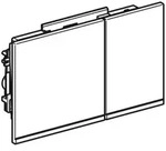 Geberit BetPl. Omega60, f&uuml;r 2-Mengen-Sp. ET 243118JK1 lava, verspiegelt,
