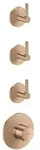 hansgrohe AXOR One Thermostatmodul 48723310 Unterputz, 3 Verbraucher, mit Hebelgriff,