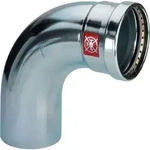 Viega Prestabo Bogen 597665 88,9 mm, 90Grad, Stahl unlegiert, SC-Contur,...