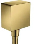 hansgrohe Axor Schlauchanschluss 36732990 eckig, mit R&uuml;ckflussverhinderer, polished