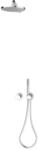 Keuco IXMO Dusch-Set 7 59653010701 rund, Thermostatmischer m. Brauseschlauch u.