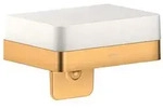 hansgrohe Axor Lotionspender 42819250 mit Ablage, Glas, brushed gold optic