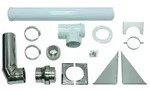 Vaillant Basis-Anschluss-Set 0020042907 &Oslash; 80/125 mm, konzentrisch, Edelstahl/PP