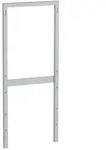 Geberit Distanzrahmen 131011001 Wasseranschluss hinten mittig, Aluminium poliert