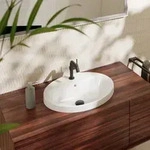 hansgrohe Xuniva Einbauwaschtisch 60160450 550x450mm, mit Hahnloch, mit...