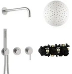 Herzbach MODUL7 Armatur-Set H-RB250 70.702712.1.09 Wandarm Regenbrause 250mm
